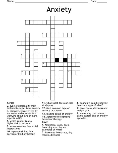 This clue was last seen on LA Times Crossword October 15 2022 Answers In case the clue doesn&x27;t fit or there&x27;s something wrong then kindly use our search feature to find for other possible solutions. . Anxiety about exclusion for short crossword